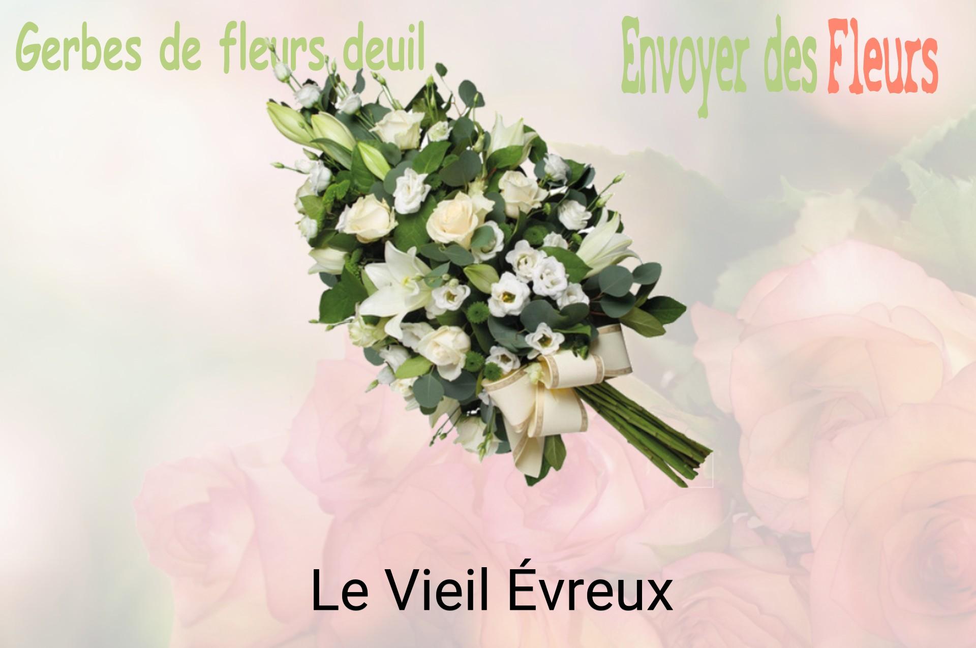 Gerbe de fleurs de deuil livrée à Le Vieil-Évreux